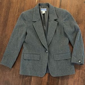 Pendleton Grey Wool Vintage Blazer size Small